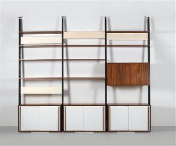 A rare set of bookshelves designed by Richard Neutra in the 1960s by 
																			Richard Joseph Neutra